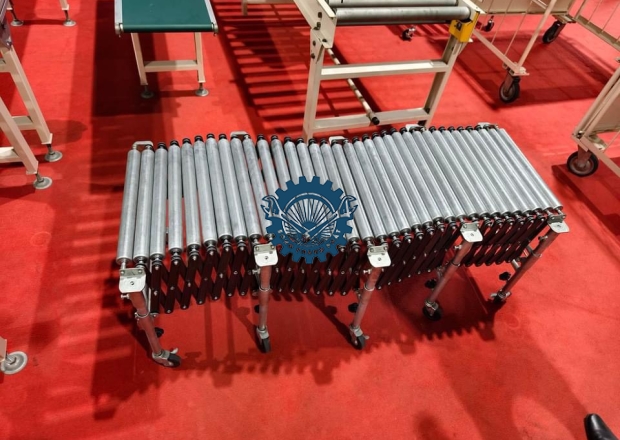 Băng tải con lăn di động xếp